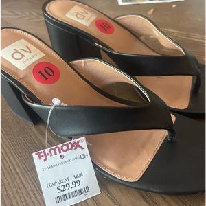 Size 10 Dolce Vita black sandals. Tags On. Never Worn. all ManMade Materials